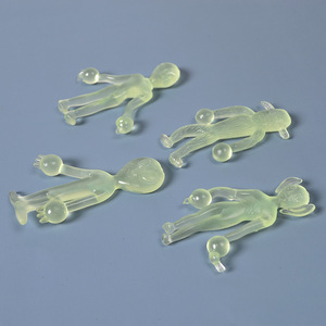Nouvel article chaud lueur dans le noir en plastique souple Tpr collant extensible blague gelée jouet brillant Halloween squelette jouets - Product Image 4