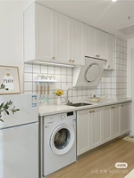 Armoire de cuisine moderne blanche personnalisée en MDF avec porte en verre pour la salle à manger de l'hôpital de la cave à vin du centre commercial