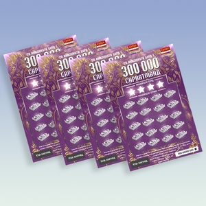 Custom Scratch Off <b>Cards</b> Paper Double Side Printing Raffle Tickets Scratch Off Lottery Ticket - Product Image 2