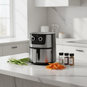 <span class=keywords><strong>Friteuse</strong></span> à air mécanique 7L avec panneau en acier inoxydable, <span class=keywords><strong>friteuse</strong></span> électrique <span class=keywords><strong>sans</strong></span> <span class=keywords><strong>huile</strong></span>, 1300W, avec pot antiadhésif pour la cuisine à domicile - Product Image 2