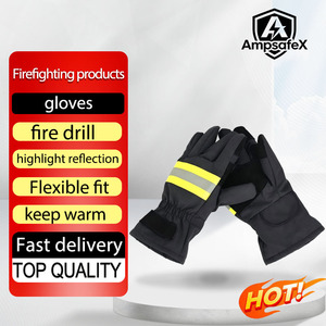 Guantes de Seguridad para Bombero AmpsafeX 2-C, Material de Aramida, Resistentes al Desgaste, Aislantes, Reflectantes, Antideslizantes, Largos - Product Image 1
