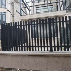 Clôture de jardin en alliage d'aluminium, panneau moderne, installation facile, grille extérieure noire, résistante à la rouille, écologique, peu coûteuse, 6 pieds - Product Image 3