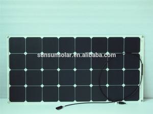 Ultra-delgada de la luz ultra-resistencia a la sal niebla supower celda etfe de alta eficiencia 100W Semi Flexible <span class=keywords><strong>Solar</strong></span> panel - Product Image 5