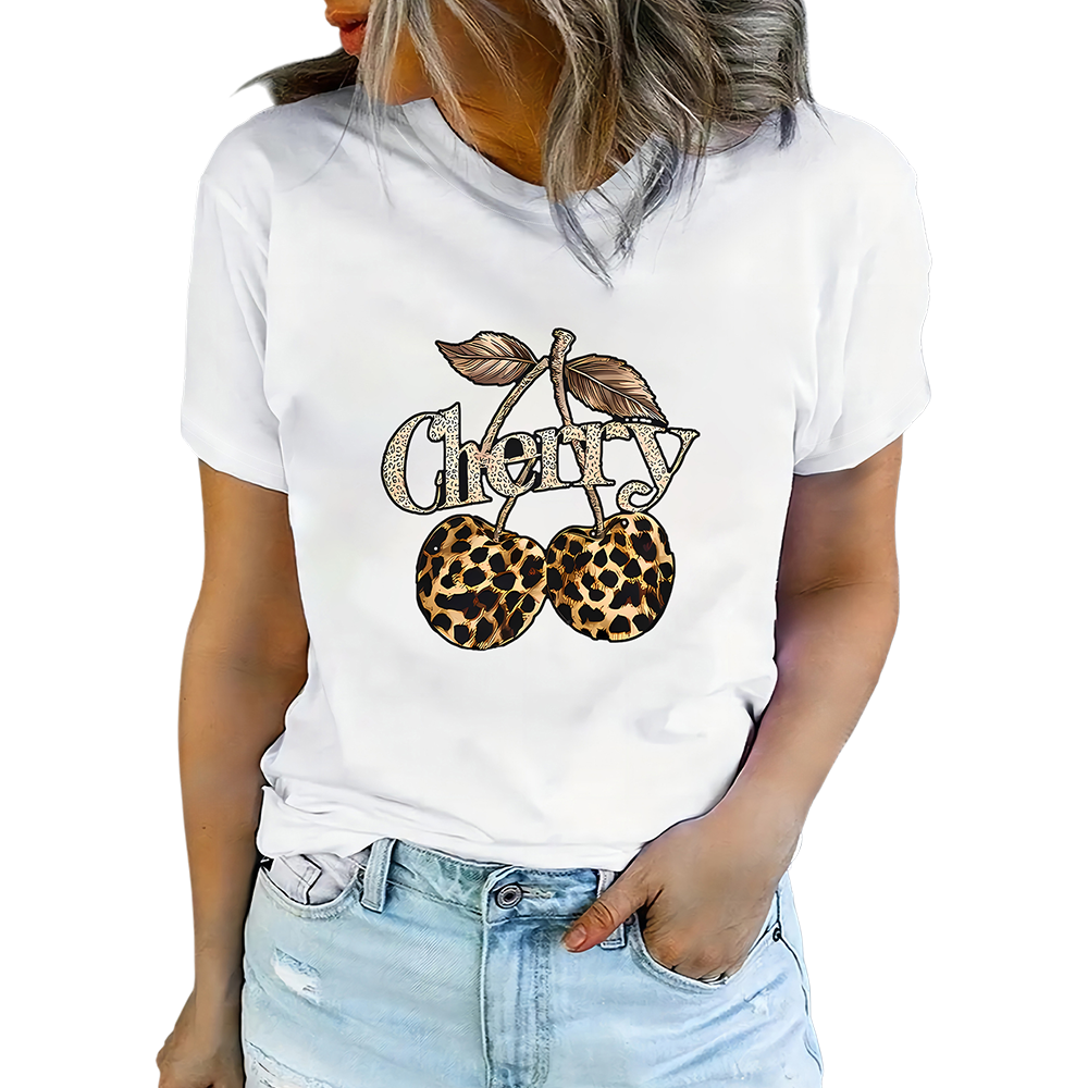 Compra camisas con estampado de cerezas de alta calidad para