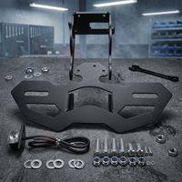 Support de plaque d'immatriculation en aluminium 3 mm avec éclairage LED 12V pour Kawasaki Z H2, Z H2 SE, Z900, Z900 SE – Garde-boue arrière éliminateur de garde-boue