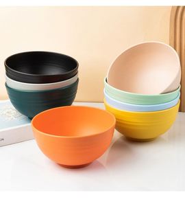 Juego de 8 Tazones de Plástico con Logotipo Personalizado, Tazón para Verduras y Ensaladas, Simple para la Escuela - Product Image 2