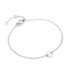 Bracelet Ajustable Rond Acier Inoxydable Or Argent pour Femme Uionen 433 - Product Image 3