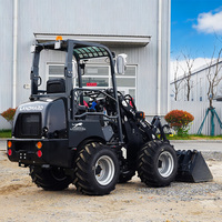 Chargeuse sur pneus compacte Landward CE Euro 5 à moteur diesel, 4 roues, mini-chargeuse-pelleteuse W1160 2,5 tonnes, livraison rapide