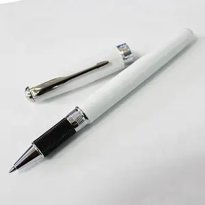 M-31 Classic design promotional white ball pen imprint logo business gift ballpoint pen