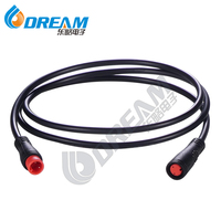 DREAM START M8 Conector hembra a presión Cables de 3 pines E-bike Ebike Motor Cable de extensión Pin Diámetro 1,8 M8 Conector a presión