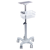 Chariot réglable de moniteur de matériel médical IN-PT chariot médical mobile intégré de support de moniteur de chariot d'ordinateur