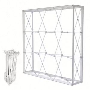 Aluminum <b>Frame</b> Collapsible Fabric Display Stand SEG Advertising Light Box Pop up Backlit Backdrop Exhibition Stand - Product Image 2