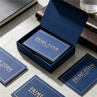 Cartes de visite personnalisées estampées à l'or, cartes de visite premium mates gaufrées, cartes de visite épaisses en kraft pour l'image de marque d'entreprise
