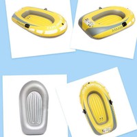 Bote Inflable de PVC para Dos Personas, Bote de Asalto Reforzado de 1.75m, Resistente al Desgaste y Seguro