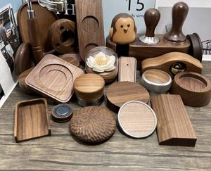 Custom Black Walnut Wood <b>Phone</b> Stand Desk Organizer CNC Machined Home Office Accessories OEM ODM Factory - Product Image 6