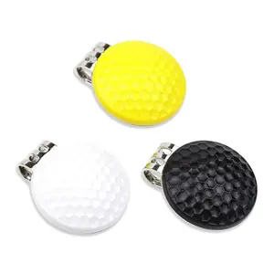 Fabrika fiyat toptan Golf topu işaretleyici golf malzemeleri aksesuarları metal klipler ile manyetik top Marker golf şapka tokası