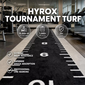 Césped Artificial para Gimnasio de 15 mm con Marcación de Zonas para Carriles de Sprint en Torneos, Suelo para Fitness con 63000 Puntadas, Color Personalizado - Product Image 1