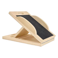 Planche inclinée portable et réglable en bois pour étirement des mollets