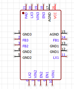 EA3036CQBR üç Buck dönüştürücüler 2.7V için 5.<span class=keywords><strong>5V</strong></span> giriş voltaj aralığı çıkış voltaj aralığı: 0.6V Vin - Product Image 4