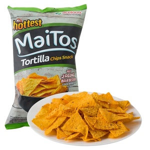 140g Snacks Indonesios Maitos, Chips de Tortilla Crujientes con Sabor a Barbacoa - Product Image 1