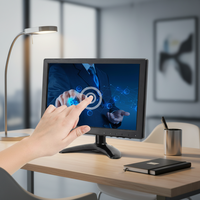 10,1-Zoll-IPS-LCD-Monitor im Kunststoffgehäuse mit HDMI-, VGA-, BNC-, AV- und USB-Anschlüssen, optional mit 1280x800 oder 1920x1200 Auflösung
