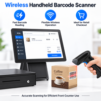 Système de point de vente tactile 15,6 pouces, écran tactile, Windows 10, i5, 8 Go, SSD 256 Go, imprimante 80 mm, scanner pour caisse de magasin de proximité