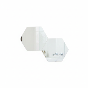 Hexagon Frameless Acrylic <b>Bath</b> <b>Mirror</b> Wall Mount Design - Product Image 2