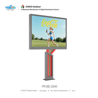 Panneau d'affichage LED extérieur étanche IP65, couleur pleine, P4, en forme de V, double face, animation, 5500 nits, haute luminosité, enseigne numérique géante