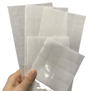 0,4mm Dicke rund 12 Punkte pro Blatt leicht entfernbare spurlose feste Matrize transparent klar doppelseitig geschnittene Nano-Klebe punkte
