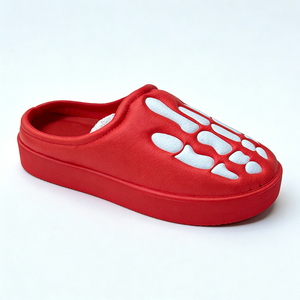 Sandalias Personalizadas con Logotipo que Brillan en la Oscuridad, Diseño de Esqueleto, para Hombre, Suela Gruesa, Calzado de Cuero a la Moda - Product Image 3