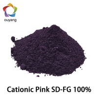 Vente en gros usine : Colorant en poudre acrylique cationique rose spécial SD-FG 100%, idéal pour la teinture de tissus acryliques