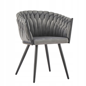 Nouveau design confortable salon salle à manger loisirs tissé <span class=keywords><strong>noir</strong></span> velours tissu <span class=keywords><strong>fauteuil</strong></span> avec <span class=keywords><strong>pied</strong></span> en <span class=keywords><strong>métal</strong></span> doré - Product Image 5