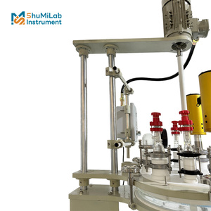 Lò phản ứng thủy tinh hai lớp 100L với chất đồng nhất siêu âm cho nghiên cứu sản xuất và xây dựng API - Product Image 5