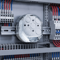 Boîtier d'extérieur octogonal métallique de 4 pouces conforme aux normes américaines, pour interrupteurs, indice de protection IP54, pour instruments électroniques