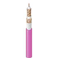 Cable Coaxial para Estadio Interior/Exterior, Cables de Comunicación de Aislamiento de HDPE de Espuma de Conductor de Cobre Desnudo Sólido, Triax 14 AWG