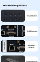 Matriz de Conmutación 3D Seamless Switching 4K60 Hardrock para Procesador de Video 8x8 con Gestión EDID y Control Flexible de Red IP AV Metálica
