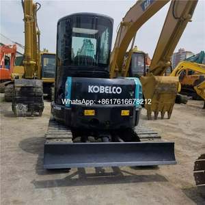 Excavatrice d'occasion Kobelco SK55 Mini pelle 5 tonnes Excavatrice sur chenilles à vendre - Product Image 4