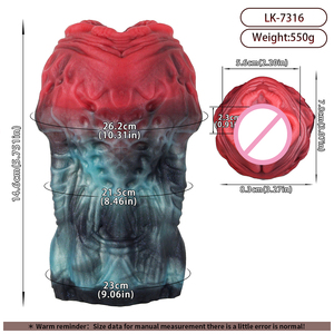 Masturbatore Maschile a Forma di Fiore Alieno, Giocattolo Sessuale in Silicone, Stimolatore del Pene Portatile per Uomo - Product Image 4