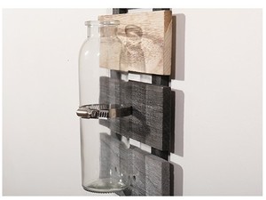 Maceta <span class=keywords><strong>de</strong></span> <span class=keywords><strong>Pared</strong></span> Rústica para Decoración del Hogar, <span class=keywords><strong>de</strong></span> <span class=keywords><strong>Madera</strong></span>, para Colgar, con Tarro <span class=keywords><strong>de</strong></span> Vidrio para Cultivo Hidropónico - Product Image 6