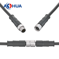 8PIN A Code PCB Panneau Connecteur M08 Droit/Coude Métal Plug Over Mold PVC Câble 8Pin Capteur Connecteur