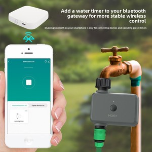 Contrôleur d'irrigation intelligent Wi-Fi Tuya, minuterie d'<span class=keywords><strong>arrosage</strong></span> automatique pour jardin, vanne d'<span class=keywords><strong>arrosage</strong></span> extérieure, <span class=keywords><strong>arrosage</strong></span> intelligent de la cour, en plastique - Product Image 4