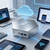 Mini PC Hôte pour l'Irrigation Intelligente et la Surveillance des Données Environnementales en Jardinage Domestique, pour la Gestion de la Croissance des Plantes et l'Ajustement Stable des Paramètres