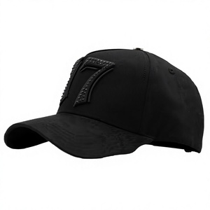 หมวกแก๊ปแบรนด์ Barbas Hats รุ่น 5 แผง ทรงโค้ง สีดำ 77  ขายส่งจากโรงงาน  วัสดุหนังกลับ ปรับขนาดได้ - Product Image 3