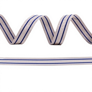Vente en gros 2025 fil d'or de cérémonie fait à la main conception de ligne bleue couleur blanche solide couleurs personnalisables largeurs livraison rapide tresse - Product Image 1