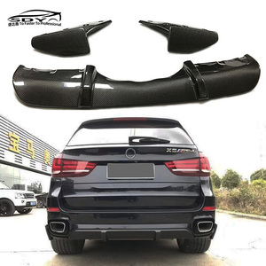 BMW F15 X5 <span class=keywords><strong>M</strong></span>スポーツリアバンパーリップ用F15 X5 MPスタイルカーボンファイバーリアディフューザーリップ - Product Image 1