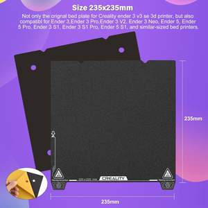 Placa de Impresión Creality de Acero para Impresora 3D, 235x235mm, Lámina de PEI Texturizada para Impresora Ender 3 V3 SE - Product Image 6