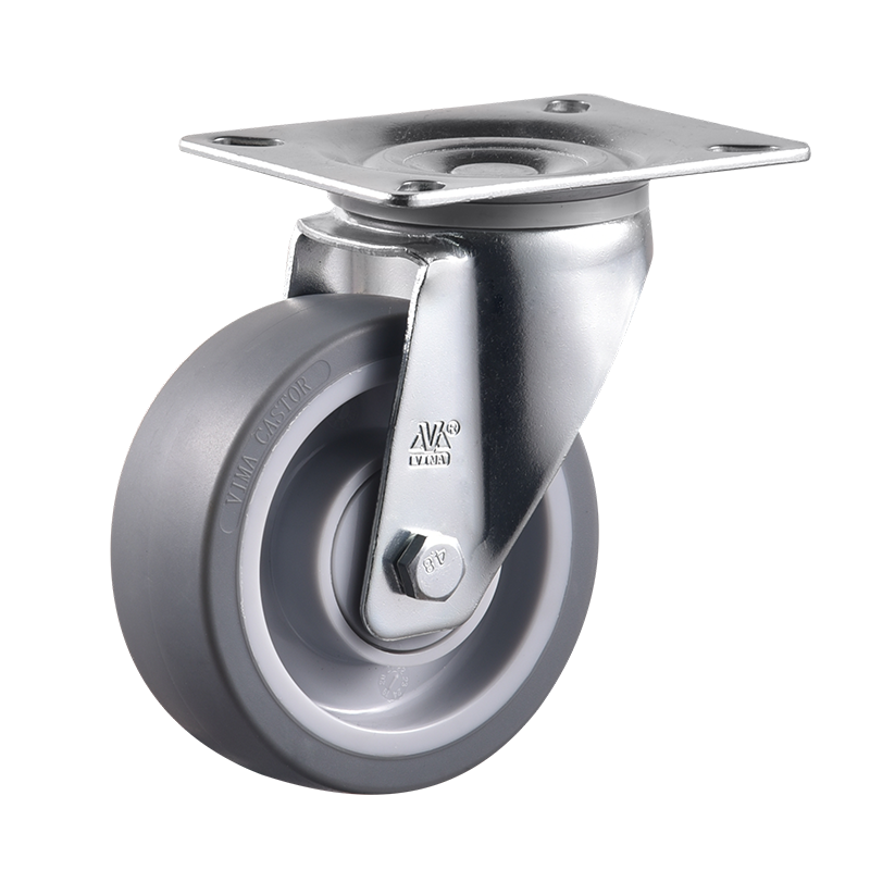 4 5 6 8 Inch PU Swivel Caster Wheels Heavy Duty Rubber PU PP TPR Castors for Industry Workbench Trolley Industrial Equipment
