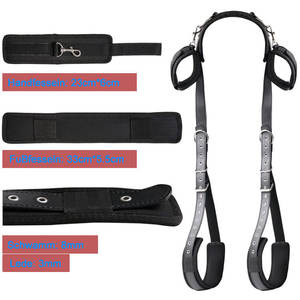 Kovida สายรัดเอวสำหรับเล่นเกม, สายรัดหนังรัดข้อมือปรับได้ต้นขานุ่ม - Product Image 5