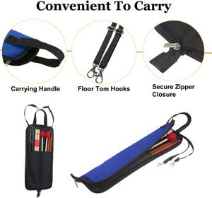 Échantillon gratuit, sac de transport pour baguettes de batterie en cuir personnalisé avec logo, sac de transport pour baguettes de batterie personnalisé pour musiciens - Product Image 5