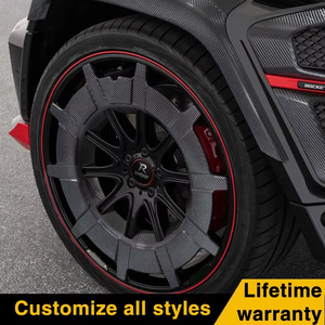 คาร์บอนไฟเบอร์ฟอร์จแบบกำหนดเอง ขนาด 15-26 นิ้ว สีดำ 5x112 สำหรับ Mercedes S63, BMW, Audi รองรับการปรับแต่งเต็มรูปแบบ - Product Image 4